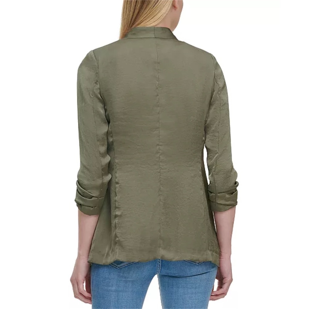DKNY SCRUNCH - SLEEVE COLLARLESS BLAZER BRAND NEW - Picture 3 of 9